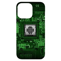 Technology Computer Chip Electronics Industry Circuit Board Iphone 14 Pro Max Black Uv Print Case by Bakwanart