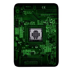 Technology Computer Chip Electronics Industry Circuit Board Rectangular Glass Fridge Magnet (4 Pack) by Bakwanart