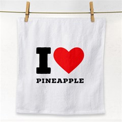 I Love Pineapple Face Towel by ilovewhateva