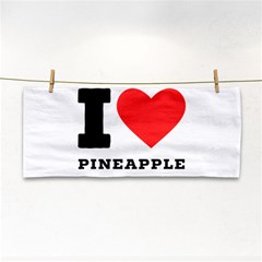 I Love Pineapple Hand Towel by ilovewhateva