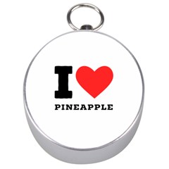 I Love Pineapple Silver Compasses by ilovewhateva