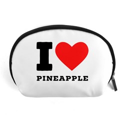 I Love Pineapple Accessory Pouch (large) by ilovewhateva