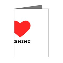 I Love Peppermint Mini Greeting Card by ilovewhateva