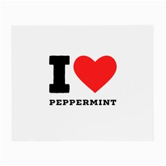 I Love Peppermint Small Glasses Cloth (2 Sides) by ilovewhateva