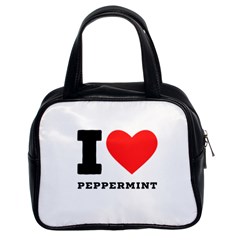 I Love Peppermint Classic Handbag (two Sides) by ilovewhateva