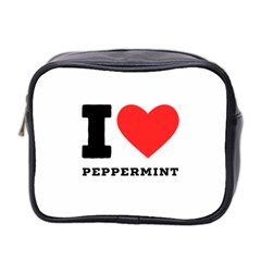 I Love Peppermint Mini Toiletries Bag (two Sides) by ilovewhateva