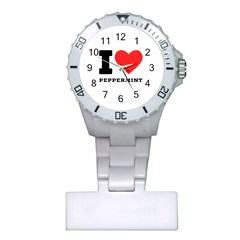 I Love Peppermint Plastic Nurses Watch by ilovewhateva