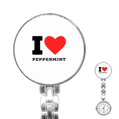 I Love Peppermint Stainless Steel Nurses Watch by ilovewhateva