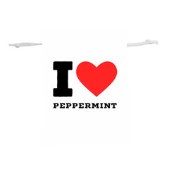 I Love Peppermint Lightweight Drawstring Pouch (m) by ilovewhateva