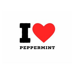 I Love Peppermint Premium Plush Fleece Blanket (extra Small) by ilovewhateva