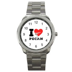 I Love Pecan Sport Metal Watch by ilovewhateva