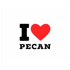 I Love Pecan Premium Plush Fleece Blanket (medium) by ilovewhateva