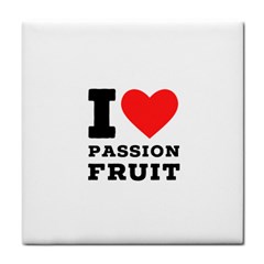 I Love Passion Fruit Tile Coaster by ilovewhateva