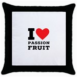 I love passion fruit Throw Pillow Case (Black) Front