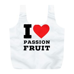 I Love Passion Fruit Full Print Recycle Bag (l) by ilovewhateva