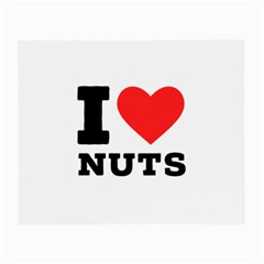 I Love Nuts Small Glasses Cloth (2 Sides) by ilovewhateva