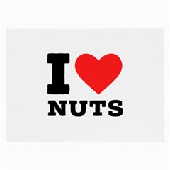 I Love Nuts Large Glasses Cloth (2 Sides) by ilovewhateva