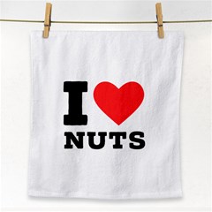 I Love Nuts Face Towel by ilovewhateva