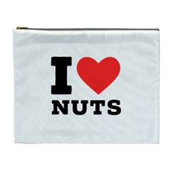 I Love Nuts Cosmetic Bag (xl) by ilovewhateva