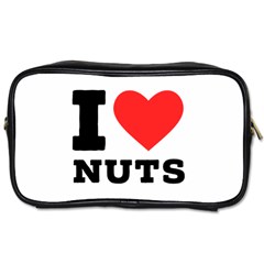 I Love Nuts Toiletries Bag (two Sides) by ilovewhateva