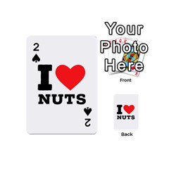 I Love Nuts Playing Cards 54 Designs (mini) by ilovewhateva