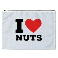 I Love Nuts Cosmetic Bag (xxl) by ilovewhateva