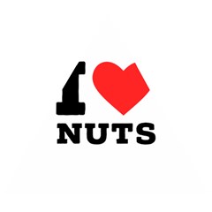 I Love Nuts Wooden Puzzle Triangle by ilovewhateva