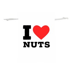 I Love Nuts Lightweight Drawstring Pouch (l) by ilovewhateva