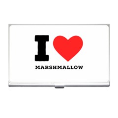 I Love Marshmallow  Business Card Holder by ilovewhateva