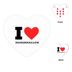 I Love Marshmallow  Playing Cards Single Design (heart) by ilovewhateva