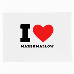 I Love Marshmallow  Large Glasses Cloth by ilovewhateva