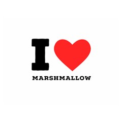 I Love Marshmallow  Premium Plush Fleece Blanket (extra Small) by ilovewhateva