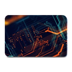 Abstract Colorful Circuit Plate Mats by Bakwanart