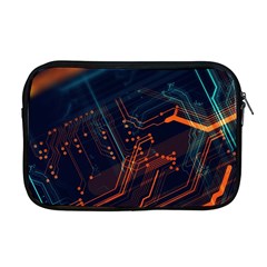 Abstract Colorful Circuit Apple Macbook Pro 17  Zipper Case by Bakwanart