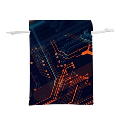 Abstract Colorful Circuit Lightweight Drawstring Pouch (s) by Bakwanart