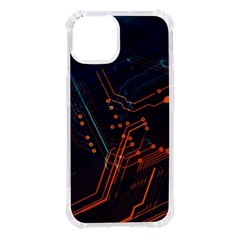 Abstract Colorful Circuit Iphone 14 Tpu Uv Print Case