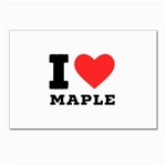 I love maple Postcard 4 x 6  (Pkg of 10) Front