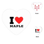 I love maple Playing Cards Single Design (Heart) Front