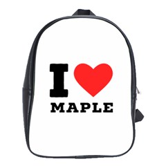 I Love Maple School Bag (large) by ilovewhateva