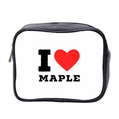 I Love Maple Mini Toiletries Bag (two Sides) by ilovewhateva