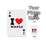 I love maple Playing Cards 54 Designs (Mini) Front - Spade2