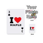 I love maple Playing Cards 54 Designs (Mini) Front - Spade3