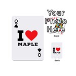 I love maple Playing Cards 54 Designs (Mini) Front - SpadeQ