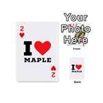 I love maple Playing Cards 54 Designs (Mini) Front - Heart2