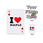 I love maple Playing Cards 54 Designs (Mini) Front - Heart7