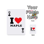 I love maple Playing Cards 54 Designs (Mini) Front - ClubQ