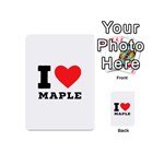 I love maple Playing Cards 54 Designs (Mini) Back