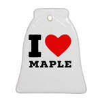 I love maple Ornament (Bell) Front