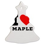 I love maple Christmas Tree Ornament (Two Sides) Front