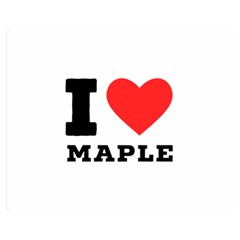 I Love Maple Two Sides Premium Plush Fleece Blanket (medium) by ilovewhateva